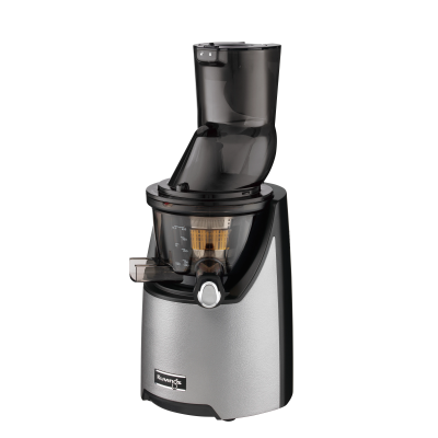 Vista em ângulo Kuvings EVO820 Extrator de Sumo Cold Press Cromado