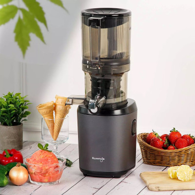 Apresentação Kuvings AUTO6 Slow Juicer Mãos Livres Azul Cinza-Chumbo
