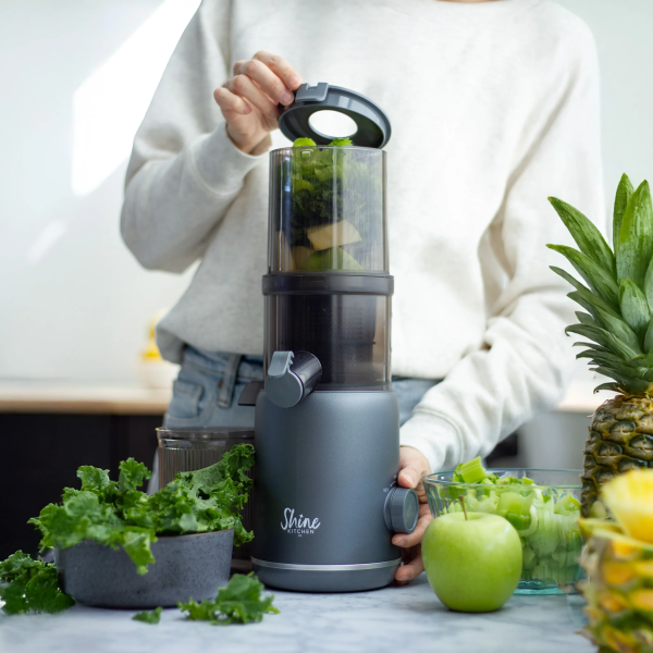 Shine Kitchen Co. Multi-Batch | Extractor de Zumo Lento Compacto